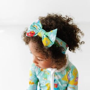 NWT Little Sleepies Sesame Street Headband Bow